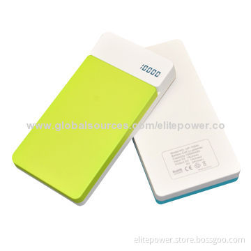 Dual USB Ports Power Banks, Unique Design, High-capacity of 10,000 to 15,000mAh
